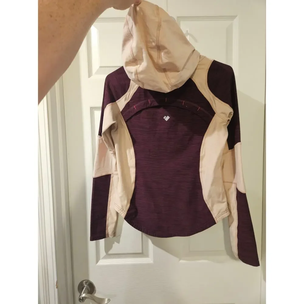 Obermeyer Girls‎ Cora FLC Hoodie Youth Large 14-16 Purple Pink Stretch Pullover